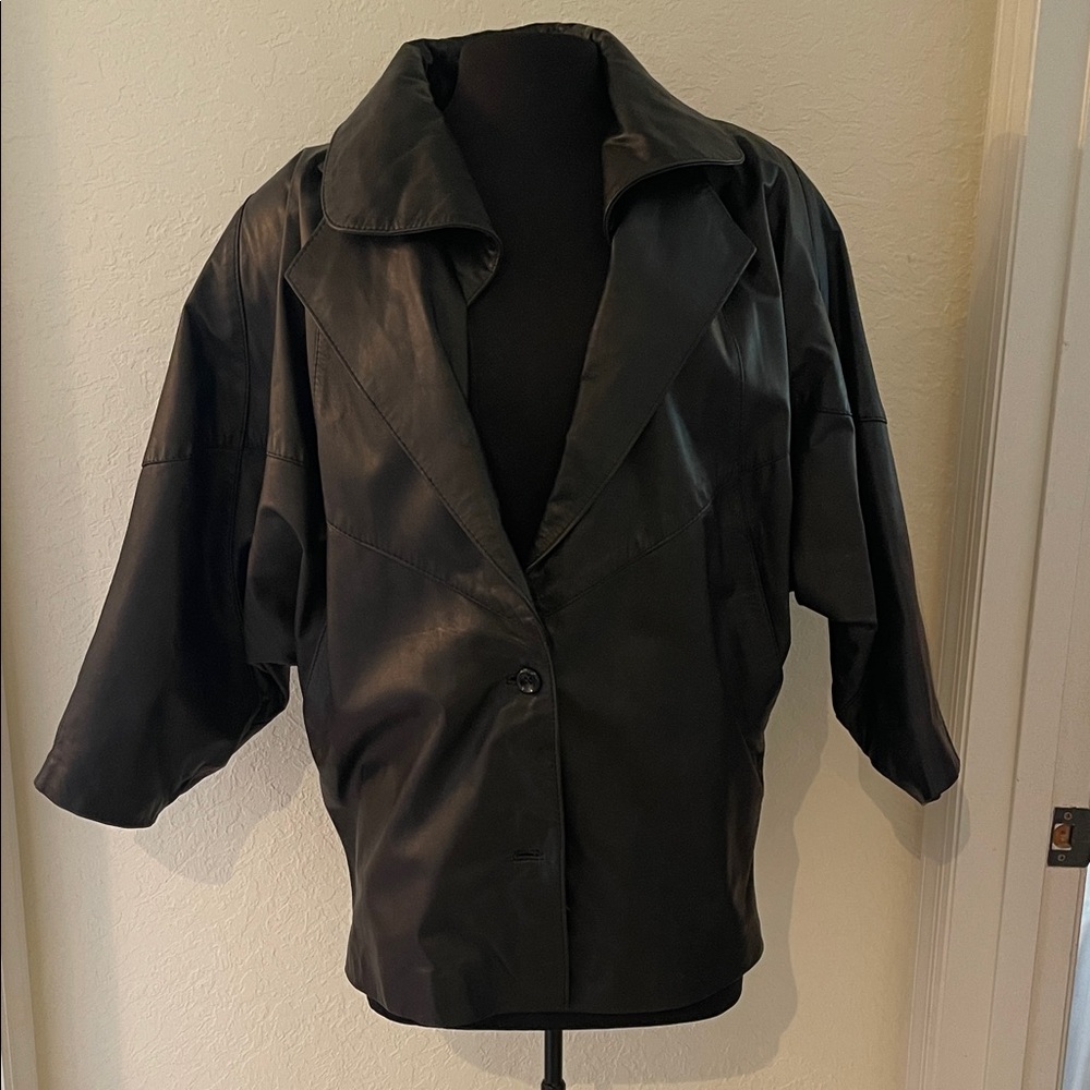 Women's Classic Black Genuine Leather Jacket